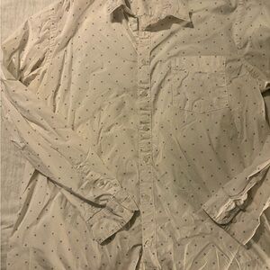 Sonoma Cream Shirt with Navy and Pink Pattern